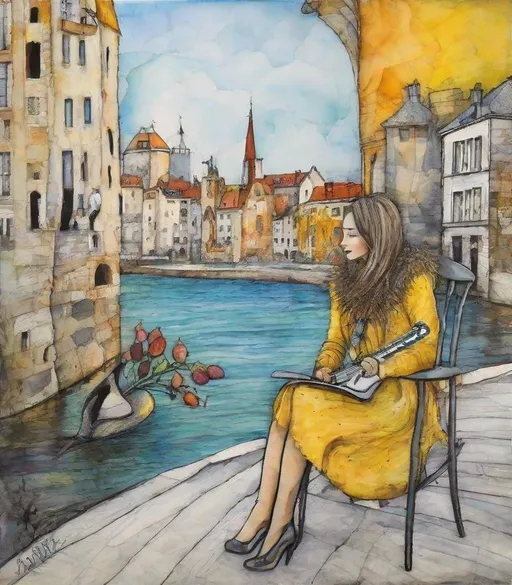 Prompt: A lovely afternoon with special joyful beautiful youthful friends style by Herakut, Sam Toft, George Condo, Leonor Fini, Deborah Azzopardi, Marc Allante, Axel Scheffler, Charles Robinson, pol Ledent, endre penovac, Gustave Loiseau. inlay, watercolors and ink, beautiful, fantastic view, extremely detailed, intricate, best quality, highest definition, rich colours. intricate beautiful, award winning fantastic view ultra detailed, 3D high definition