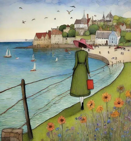 Prompt: A lovely afternoon with special joyful beautiful youthful friends style by Sam Toft, George Condo, Catherine Nolin, Dee Nickerson, Thomas Edwin Mostyn, Deborah Azzopardi, Marc Allante, Axel Scheffler, Charles Robinson, pol Ledent, endre penovac, Gustave Loiseau. inlay, watercolors and ink, beautiful, fantastic view, extremely detailed, intricate, best quality, highest definition, rich colours. intricate beautiful, award winning fantastic view ultra detailed, 3D high definition