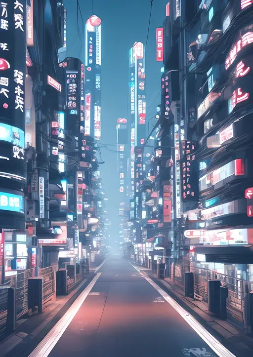 Prompt: futuristic japanese city 