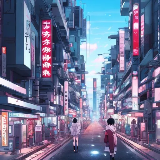 Prompt: futuristic japanese city anime
