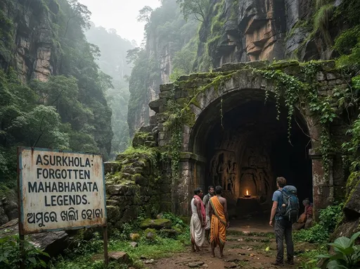 Prompt: Asurkhola: Keonjhar’s Forgotten Cave of Mystery and Mahabharata Legends