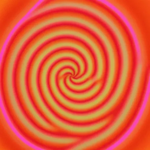 Prompt: swirl 
bright orange
neon yellow 
neon pink
 spiral 
center twist
