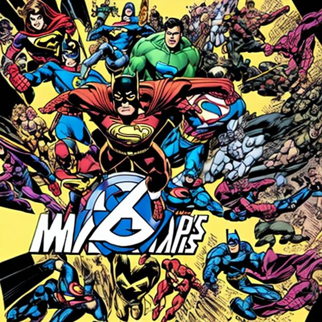 Prompt: Secret Crisis on Marvel and DC Comics Worlds Logo