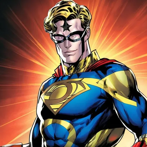 Prompt: DCEU Style Booster Gold