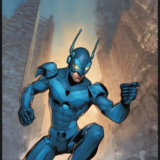 Prompt: Blue Beetle Jamie Reyes