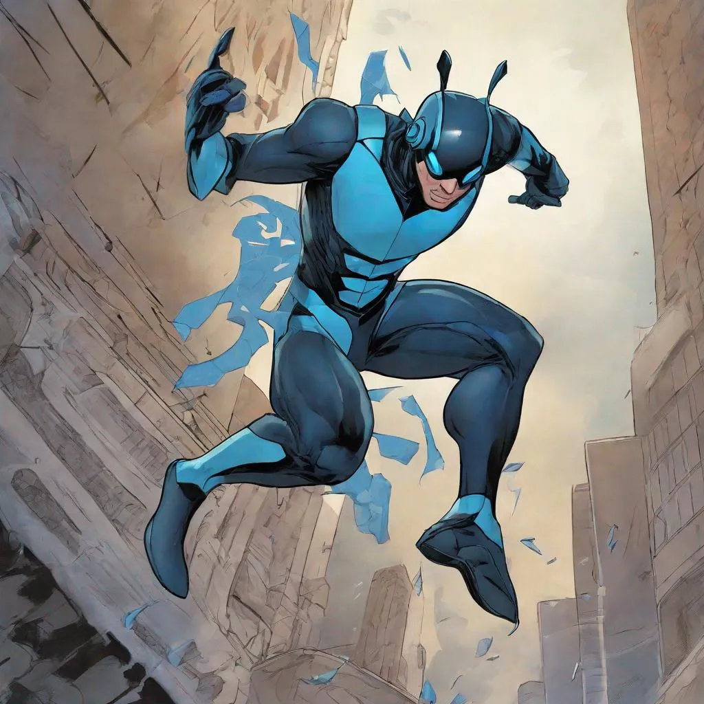 Prompt: Blue Beetle Jamie Reyes