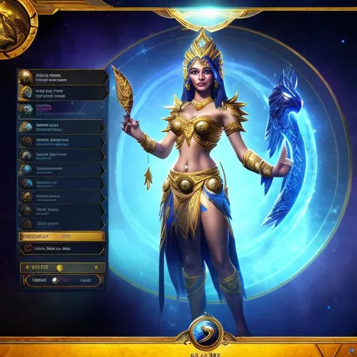 Prompt: Smite UI rendering of Sedna as a goddess in Smite
