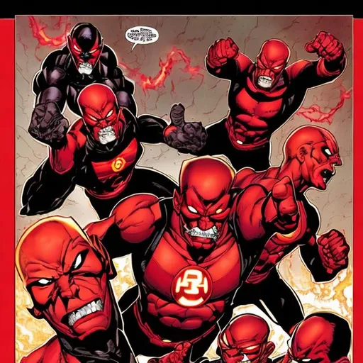 Prompt: Red Lantern Corps of Anger