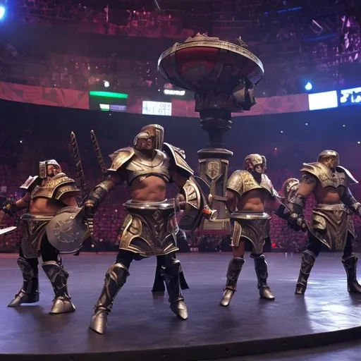 Prompt: Gladiators Atlasphere Arena