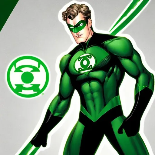 Prompt: DCEU Style Green Lantern Hal Jordan