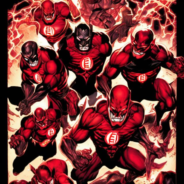 Prompt: Red Lantern Corps of Anger