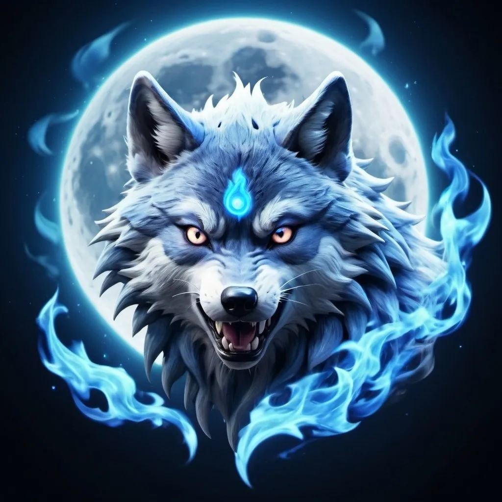 Prompt: moon wolf spirit in pokemon style, blue flames background, 8k, real photo, high detailed, high quality
