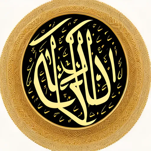 Prompt: saudi emblem in arabic calligraphy 
