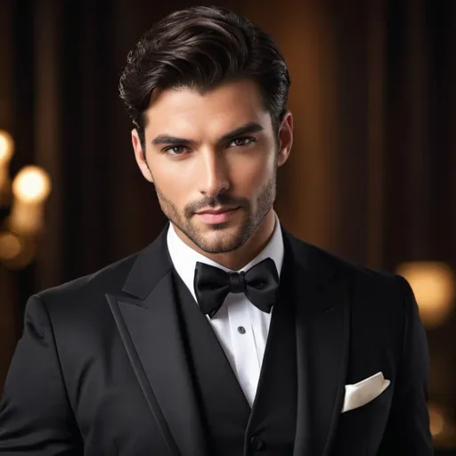 Prompt: Discover the allure of this dark, handsome mystery. Explore the charisma and charm that captivate hearts. #HandsomeMen #MysteryMan #Charming #darkhandsomemale