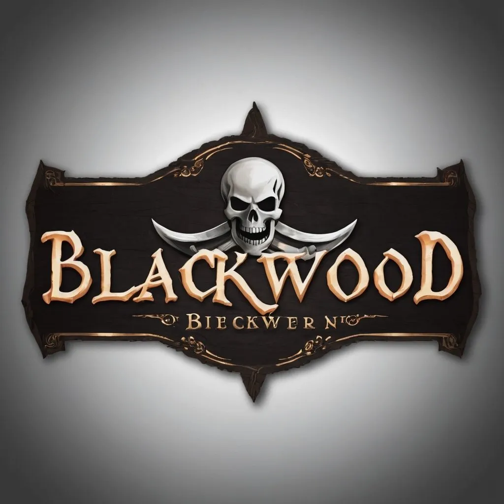 Prompt: Create a logo for a pirate banner for BlackWood
