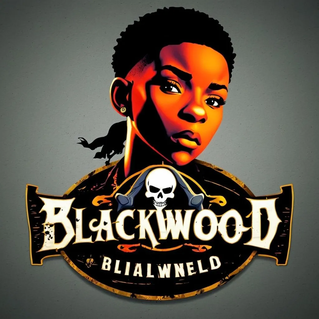 Prompt: Create a logo for a pirate banner for BlackWood
