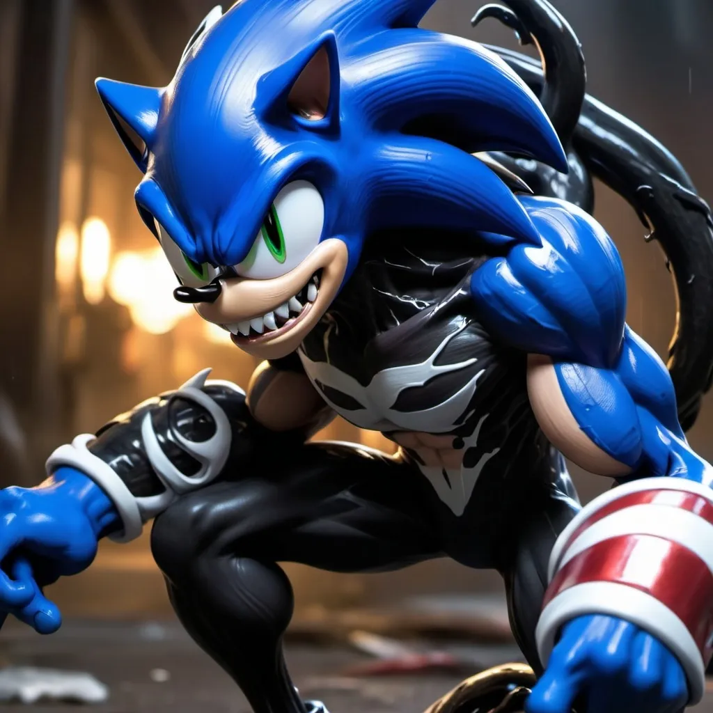 Prompt: Sonic as venom