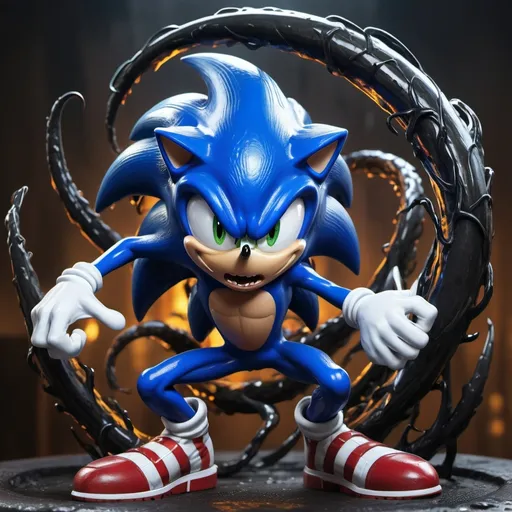 Prompt: Sonic as venom