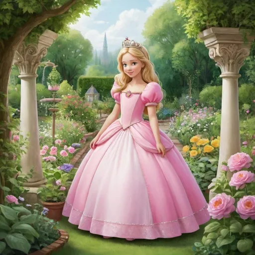 Prompt: A princess in garden
