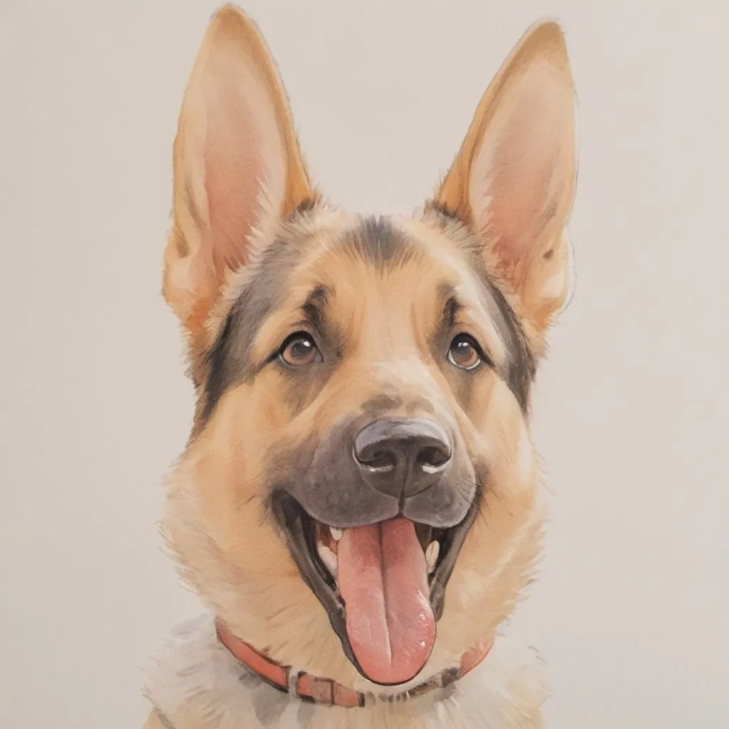 happy dog face white background