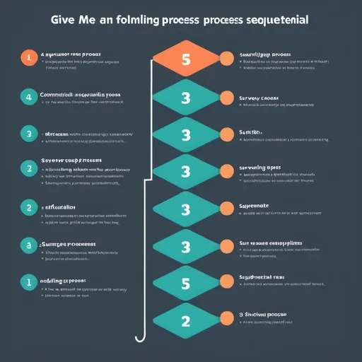 Prompt: Give me an image containing sequential process with following 5 steps :
1.	Purpose
2.	Survey Population
3.	Survey Format
4.	Communicate the Concept
5.	Measure Customer Response