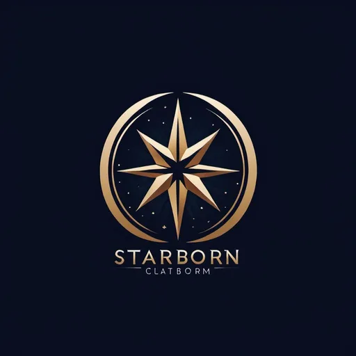 Prompt: create a cloting brand logo for StarBorn