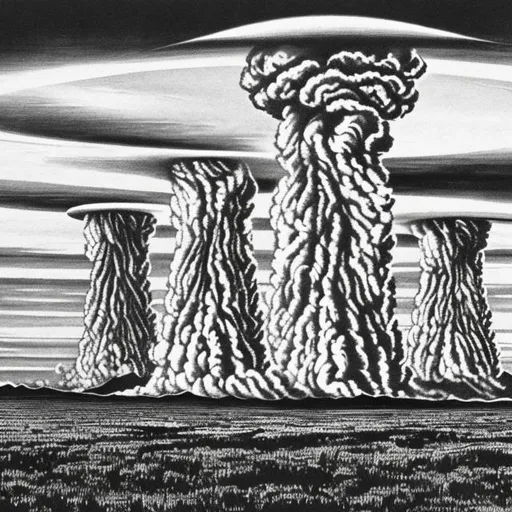Prompt: an image of nuclear war