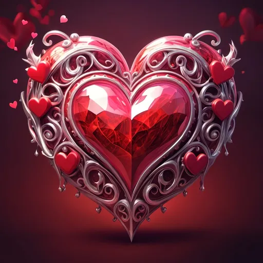 Prompt: fantasy heart Valentines

