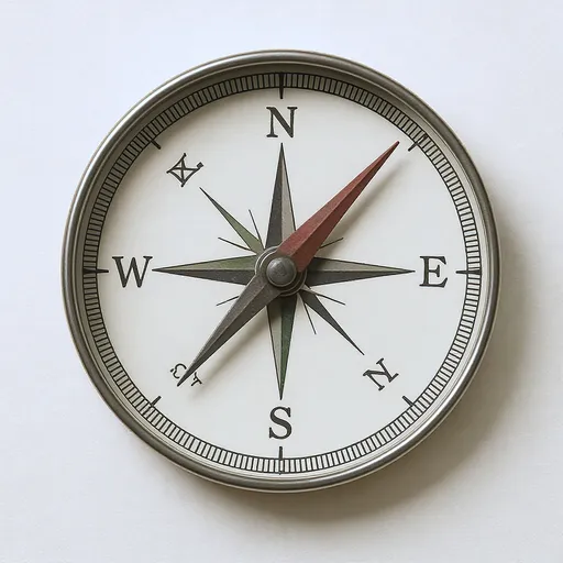 Prompt: A compass pointing to me
