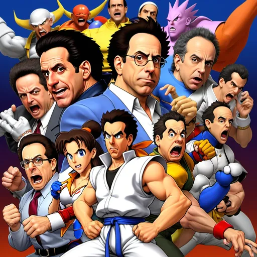 Prompt: Seinfeld vs Capcom