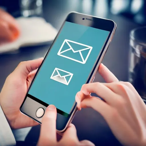 Prompt: email marketing from smartphone