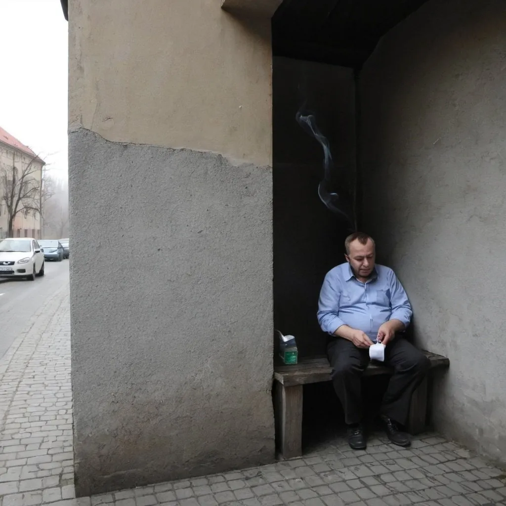 Prompt: Neumřel jsem na základně. Základne mi zachránila život. Smoking corner. Nezavřeli mně za fízla. Umřel jsem v chernobylu.