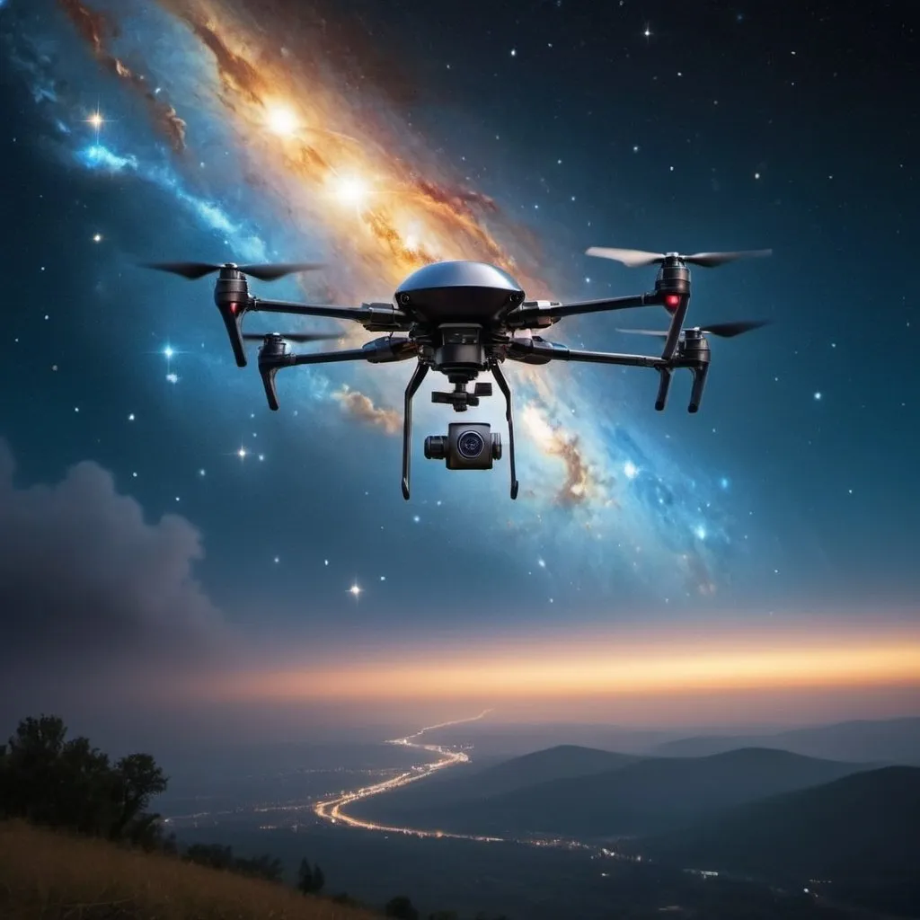 Prompt: Amidst the cosmic expanse of "sova je dron s termovizí. Drony pro Ukrajinu. Na životzech koťátek záleží.," a celestial symphony unfolds. Drones designed for Ukraine soar through the starlit skies, their sleek forms cutting through the darkness with grace and precision. Below, a magical realm where kittens are cherished comes to life, bathed in the soft glow of distant galaxies. The drones and kittens exist in perfect harmony, symbolizing the unity between technology and nature. The image is rendered with a cosmic palette of deep blues and shimmering golds, capturing the awe-inspiring beauty of this cosmic convergence. The mood is one of cosmic wonder and unity, as viewers witness the seamless blend of technology, nature, and the essence of life itself. --ar 16:9 --v 5 --q 2
