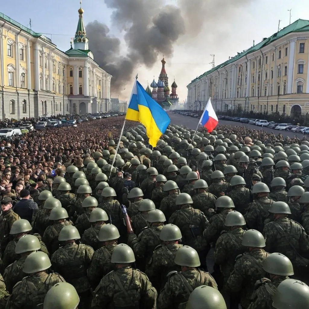 Prompt: ukrain invades russia

