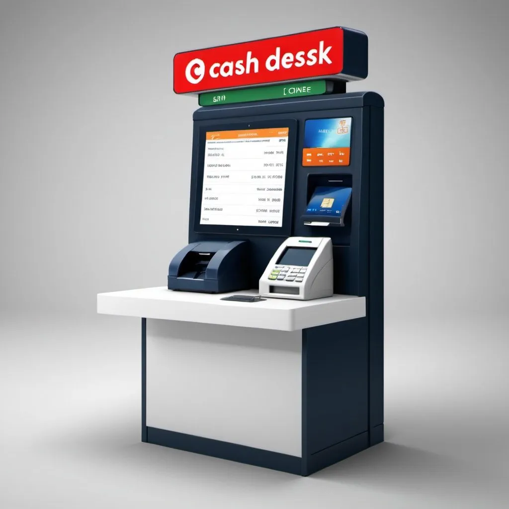 Prompt: I image or icone of cash desk for mobile money