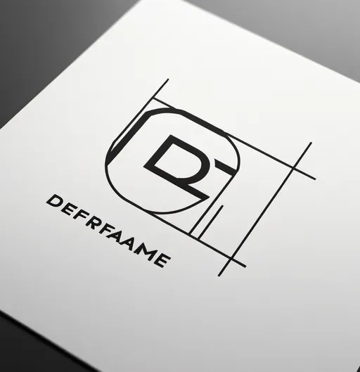 Prompt: logo for an architectural firm "Deframe Design" . construction/design
