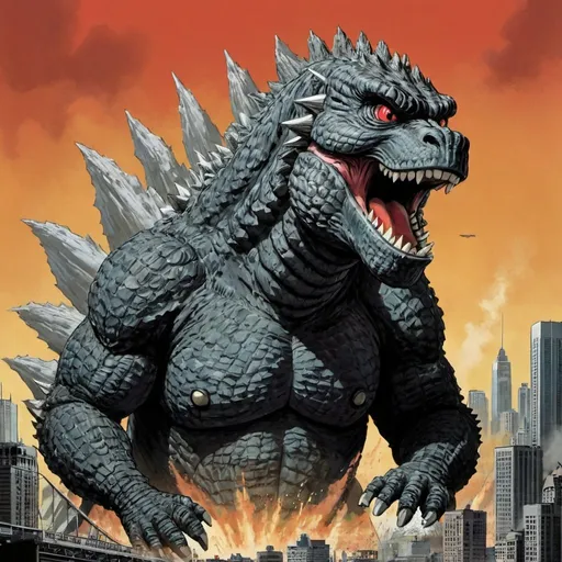 Prompt: Godzilla minus one