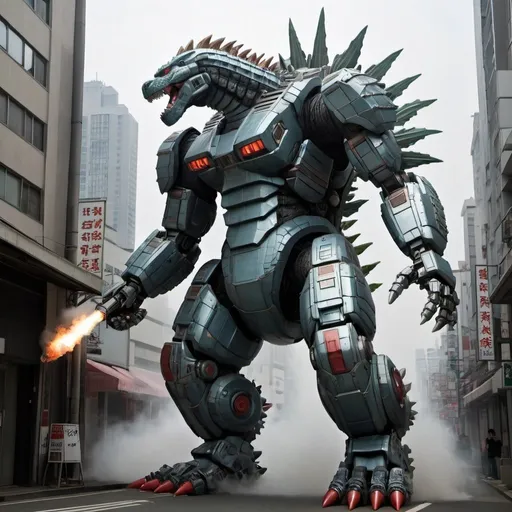 Prompt: mecha Godzilla
