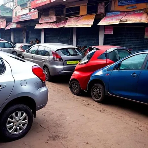 Prompt: Parking car problem in India