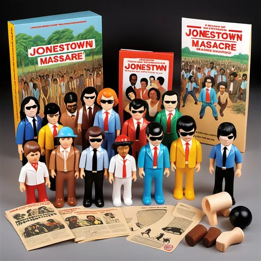 Prompt: jonestown massacre play set for kids
