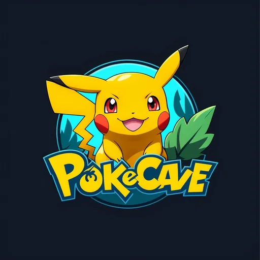 Prompt: MAKE LOGO FOR MY BUSINESS IN CONCEPT OF POKEMONS SUCH AS PIKACHU BULBASAUR AND CHARMANDER AND MY BRAND NAME (The PokeCave USING ORIGINAL TEXT AND FONT STYLES OF POKEMO. LOGO SHOUD BE REALISTIC EYE-CATCHING AND BRAND FORWARDING