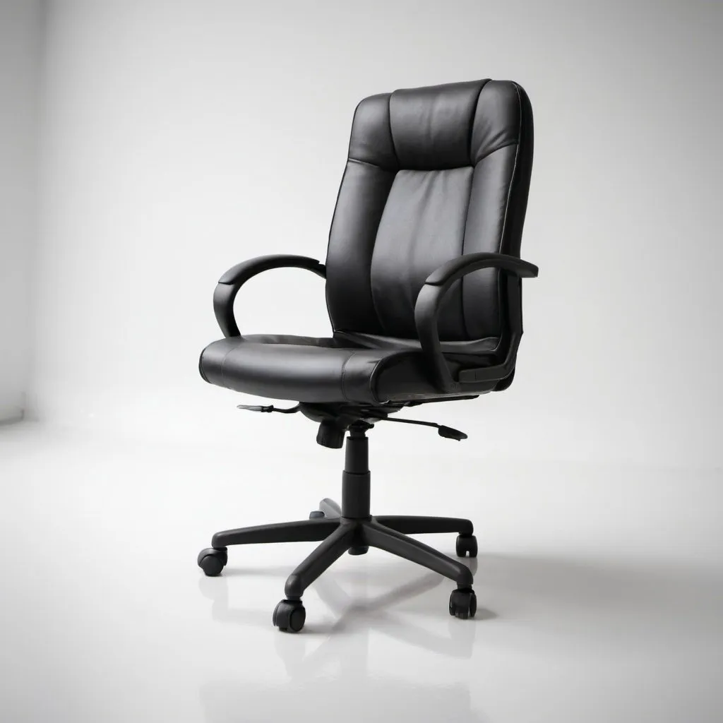 Prompt: Vacant office chair image for job vacancy facing right