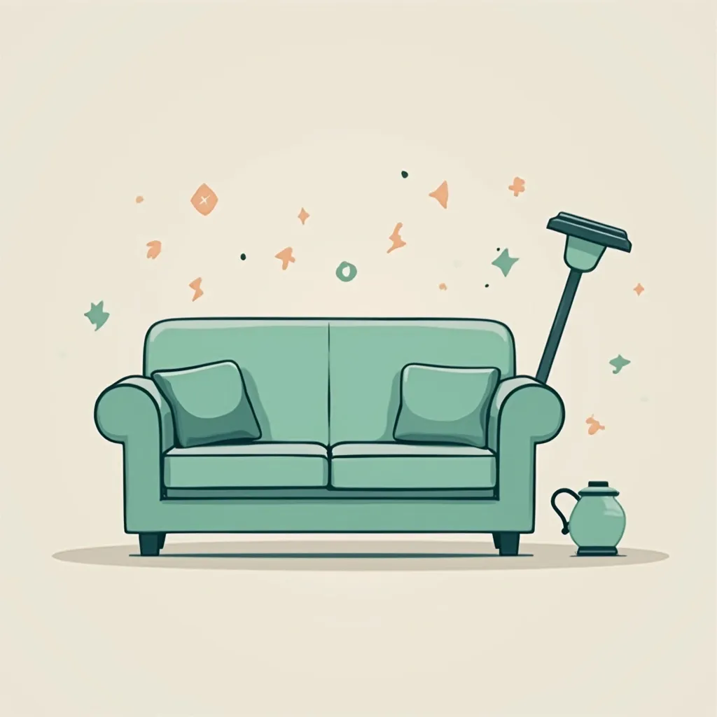 Prompt: Sofa cleaning icon 