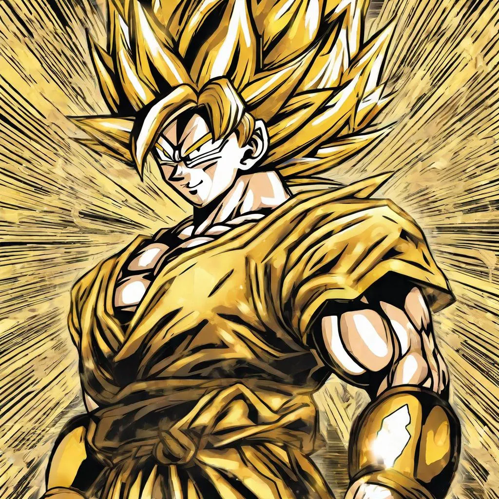 Prompt: Golden Goku