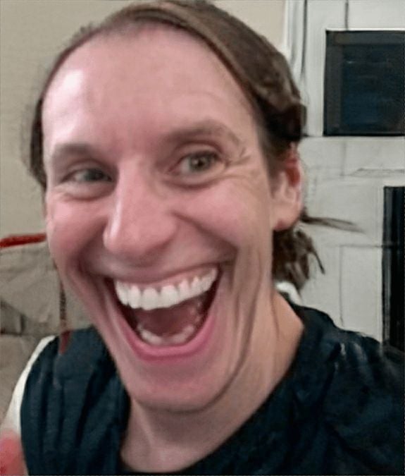 Prompt: The scary smiling man smiles more and harder than what was thought possible
