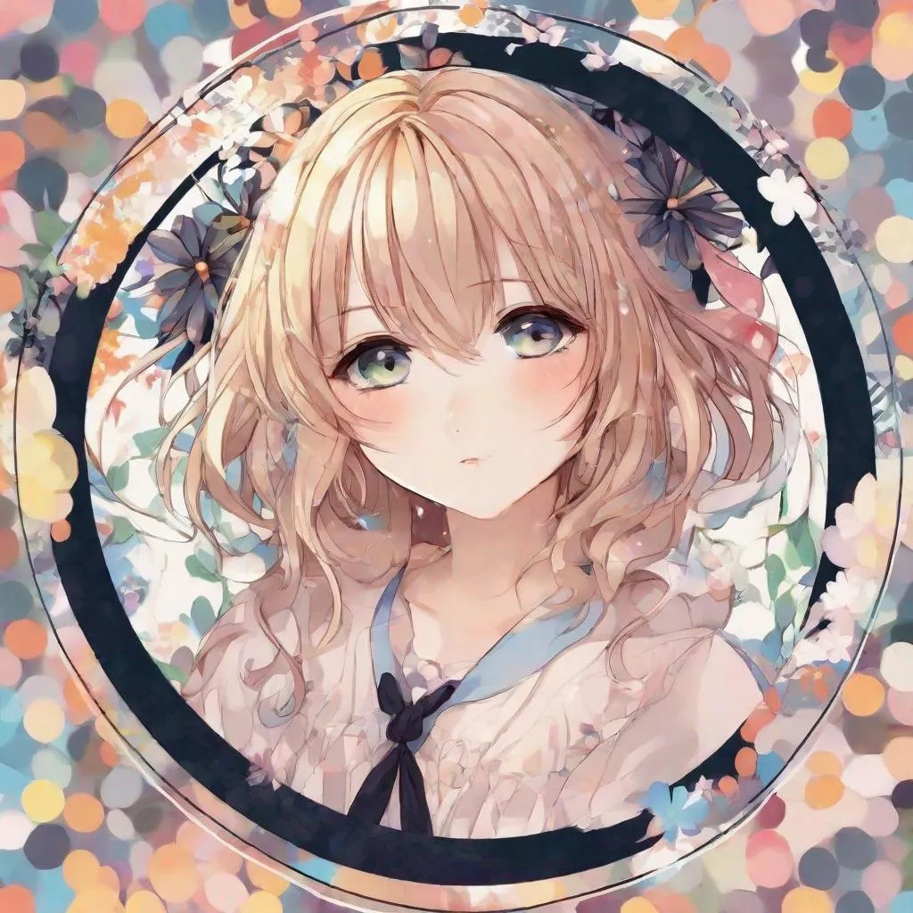 pfp of a girl, anime, circle border