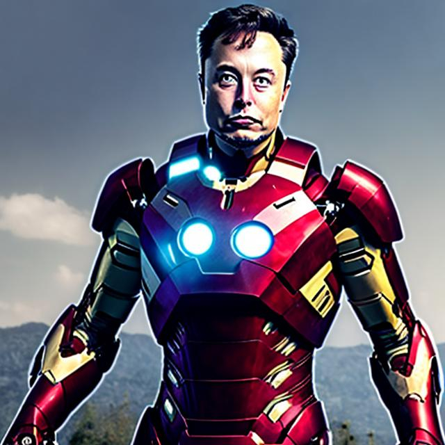 Prompt: elon musk ironman