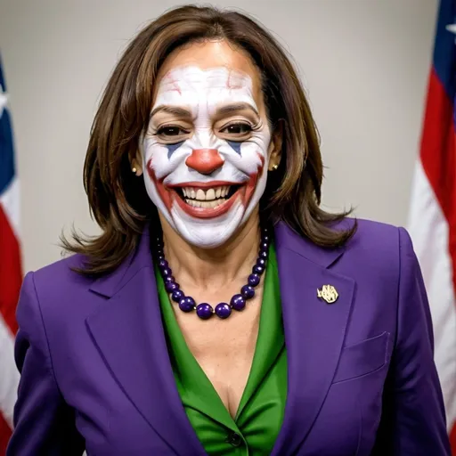 Prompt: Kamala Harris as the joker