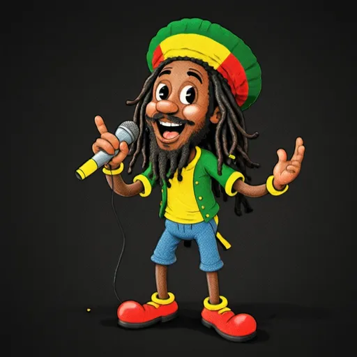 Prompt: Rastafarian singing
