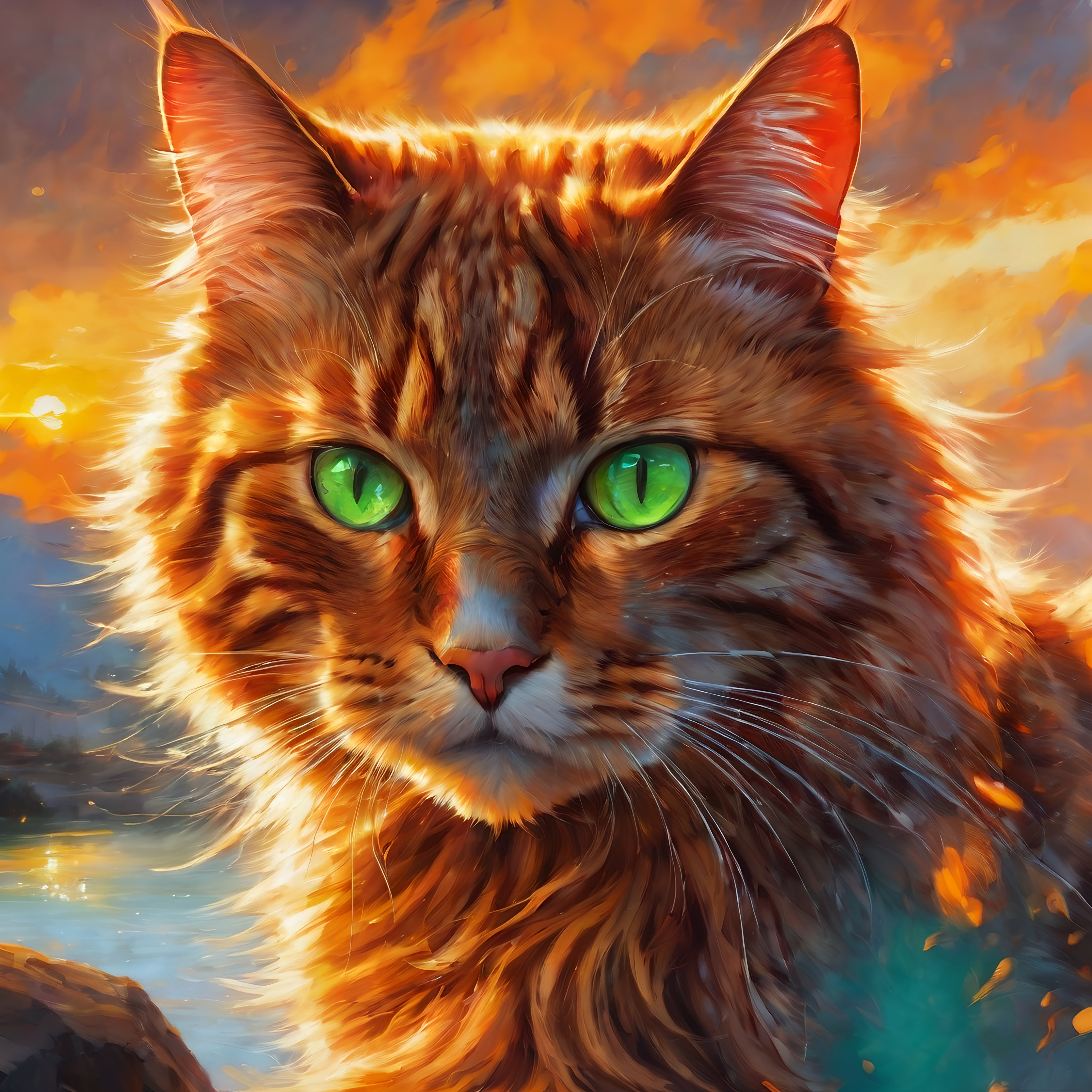 Warrior Cats Firestar Sticker by Golden Mane 